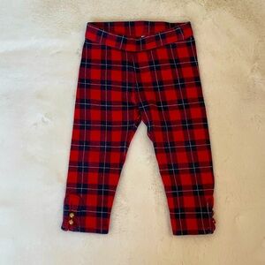 EUC Janie and Jack Plaid Ponte Pants